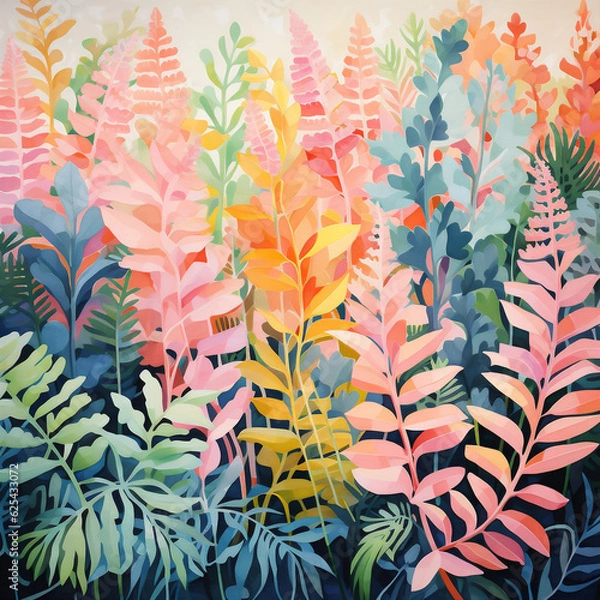 Obraz abstract floral background