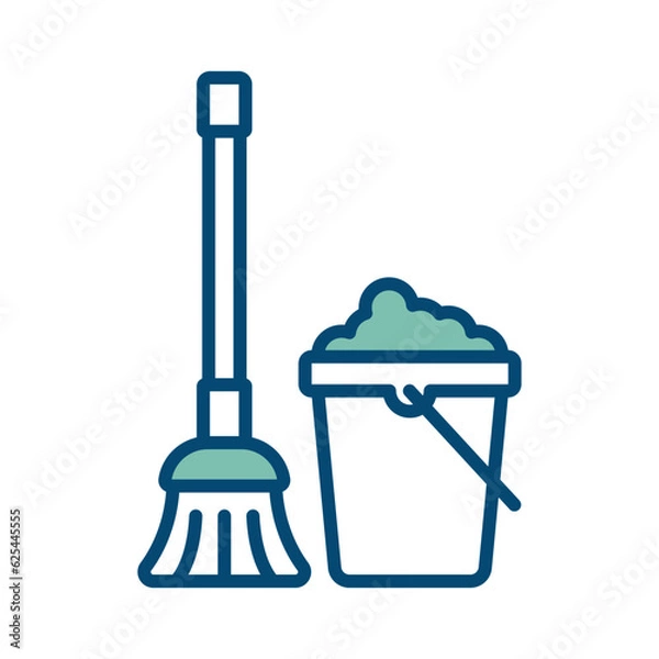 Obraz mop icon vector design template in white background