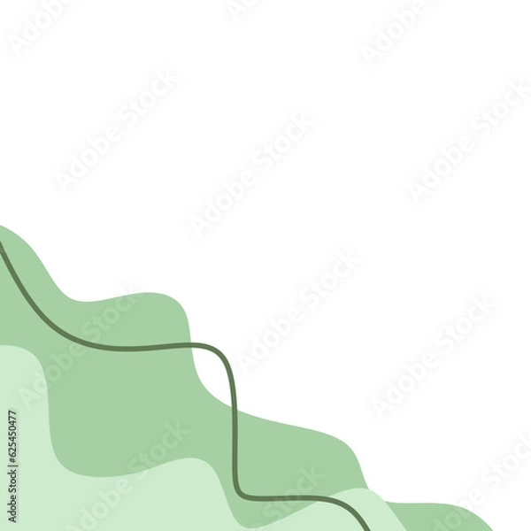 Obraz Green Blob Corner
