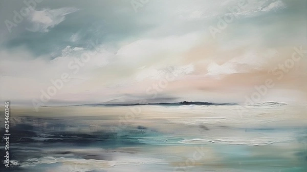 Fototapeta clouds over the sea. Generative AI.