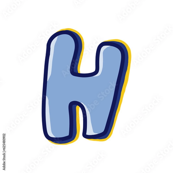 Obraz H cute character designs 