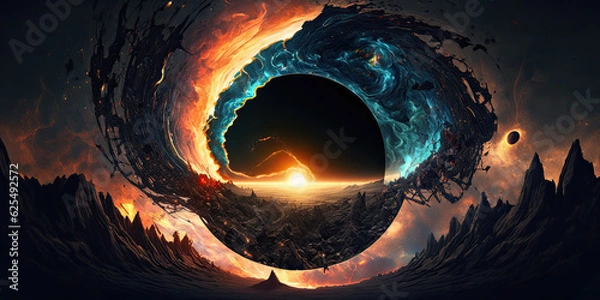 Obraz blackhole background