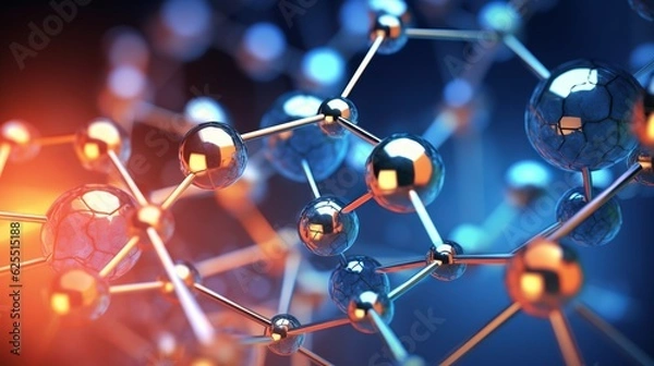 Fototapeta Medical nano technology. Generative Ai