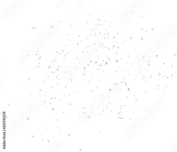 Obraz Silver sparkle star confetti