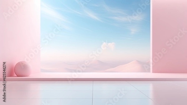 Fototapeta Clean presentation style background AI