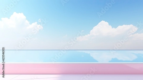 Fototapeta Clean presentation style background AI