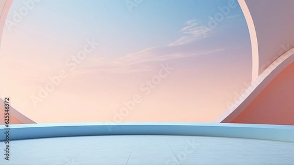 Fototapeta Clean presentation style background AI