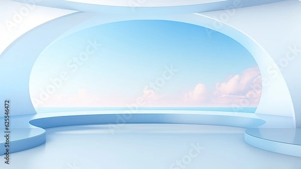 Fototapeta Clean presentation style background AI