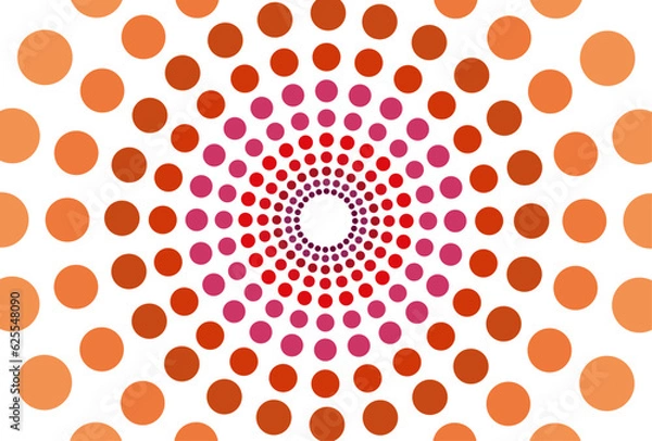 Fototapeta 綺麗なパステルカラーの水玉