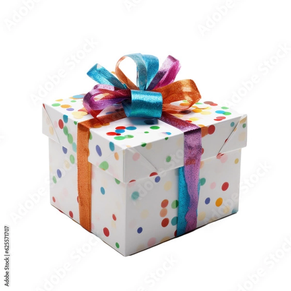 Obraz gift box isolated on white