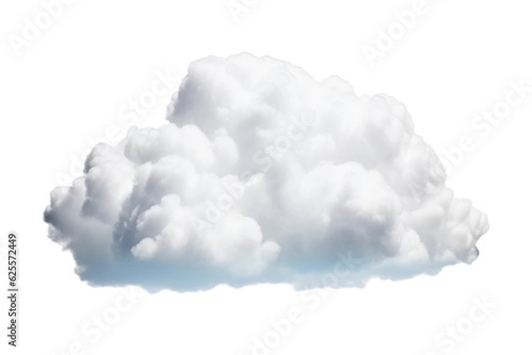 Obraz white cloud isolated on white