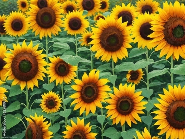 Obraz Colored sunflower beautiful garden .