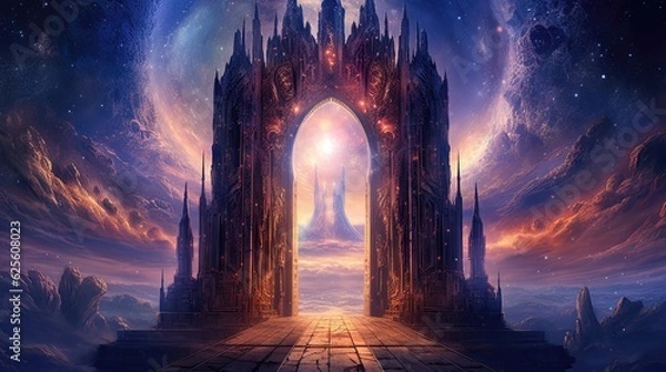 Fototapeta Gateway to Another Universe. Explore the Enchanting Image of a Celestial Portal
