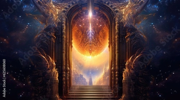 Obraz Gateway to Another Universe. Explore the Enchanting Image of a Celestial Portal
