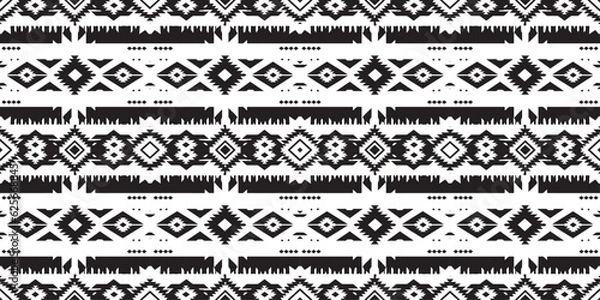 Fototapeta Seamless batik pattern,Seamless tribal batik pattern,and Seamless motif pattern resemble ethnic boho, Aztec,and ikat styles.designed for use in satin,wallpaper,fabric,curtain,carpet,Batik Embroidery