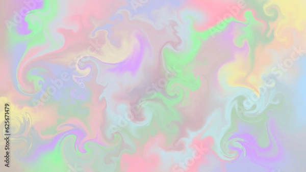 Obraz colorful liquids in motion, soft pastel tones background	
