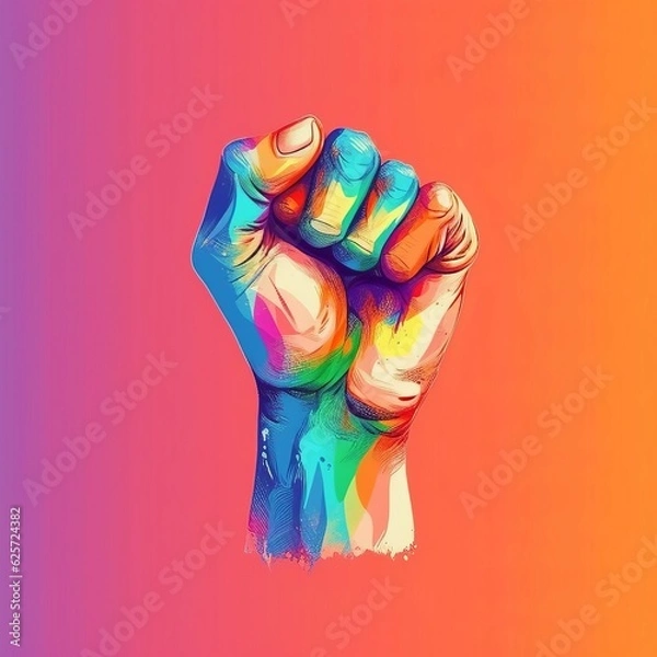 Obraz Power Hand Art Graphic