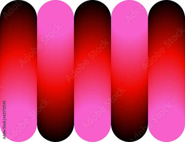 Obraz Colorful 3D Abstract Gradient Ramp Shape Illustration Isolated on a Transparent Background