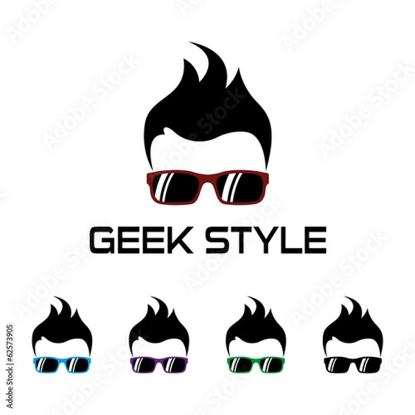 Obraz Geek style logo template