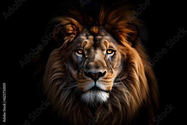 Obraz portret lwa