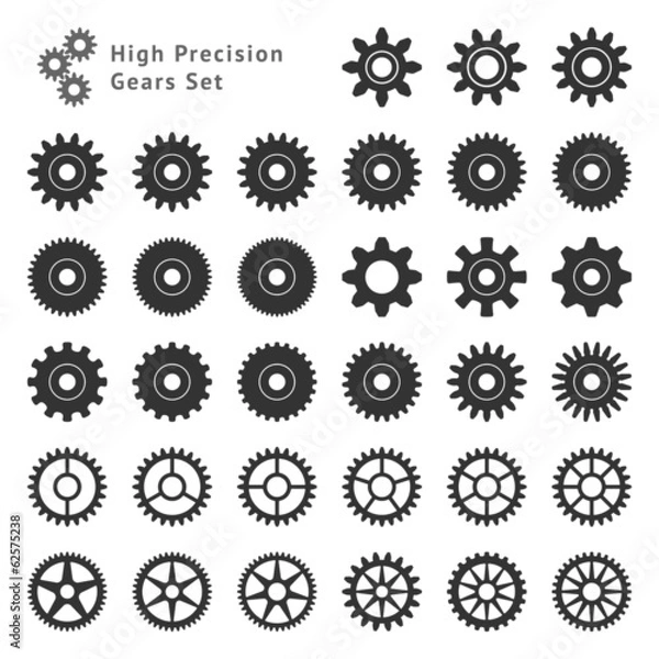 Fototapeta High Precision Gears Set