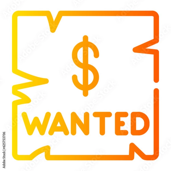 Fototapeta wanted Line Gradient Icon