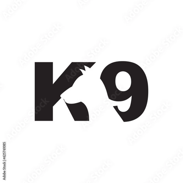 Obraz training k9 Dog logo design vector ideas on a white background	