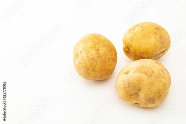 Obraz 白背景にジャガイモ