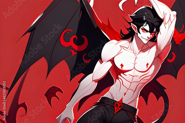 Fototapeta An attractive demon.
Generative AI
