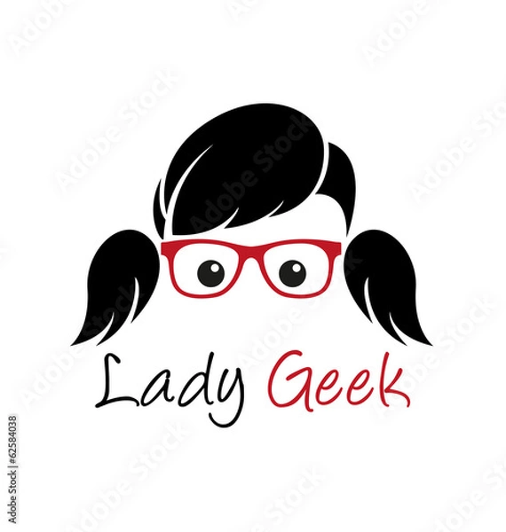 Obraz Logo Lady Geek