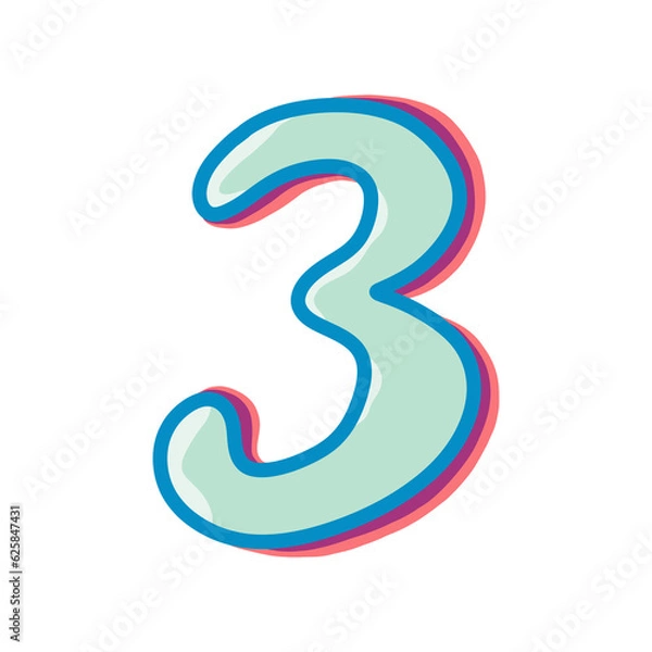 Obraz 3 cute character 