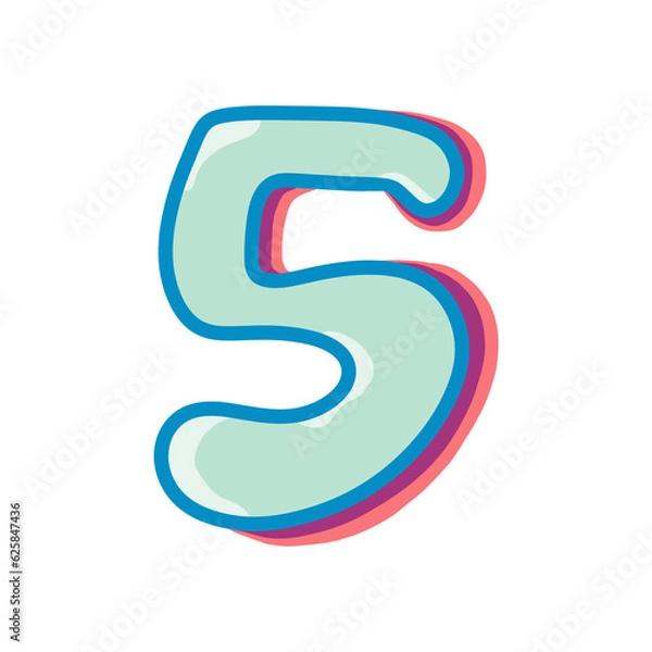 Obraz 5 cute character 