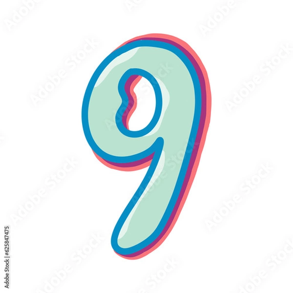 Obraz 9 cute character 