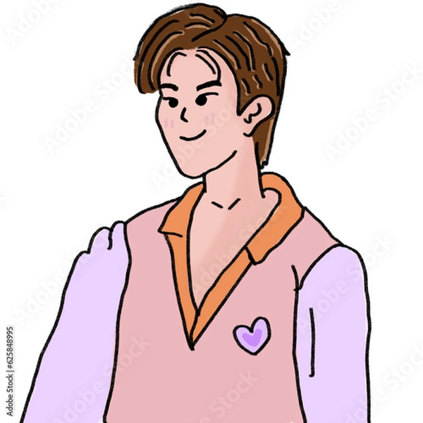 Obraz Cute boy cartoon