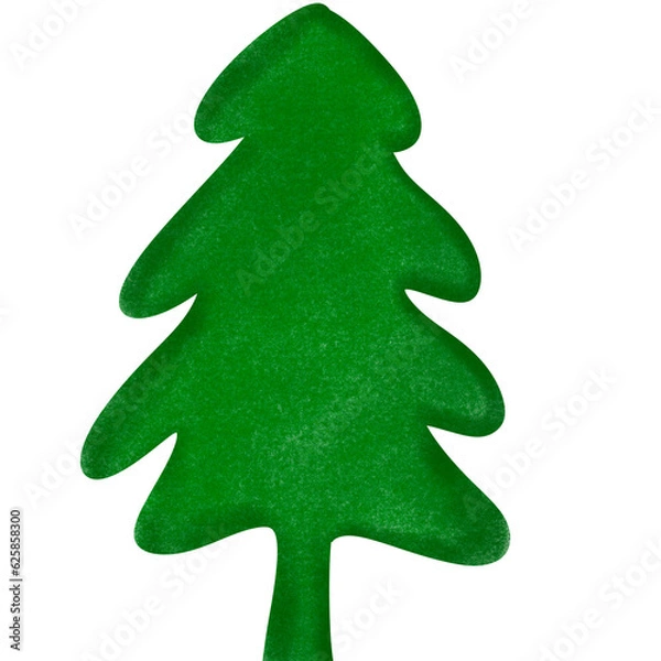 Obraz green christmas tree
