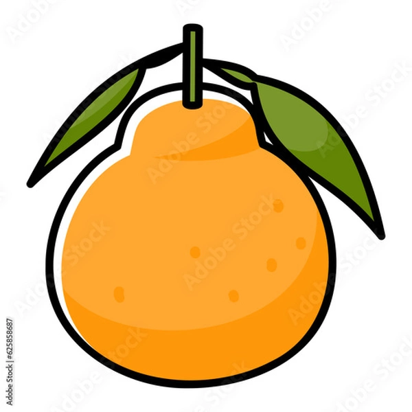 Obraz 太い線で描かれたカットイラスト / 1個のシラヌヒ