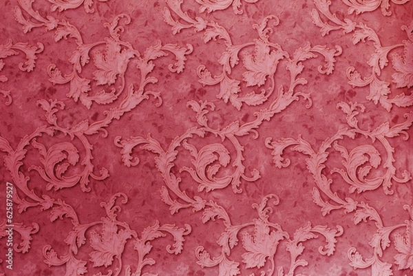 Obraz abstract flower patter in red color