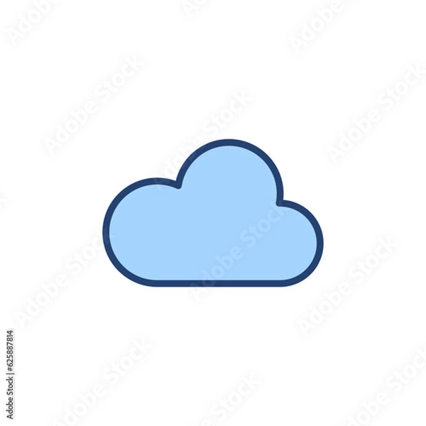 Obraz Cloud icon vector. cloud sign and symbol