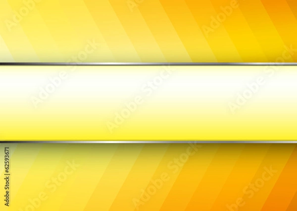 Obraz Yellow-orange background with banner place