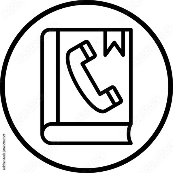 Fototapeta Vector Design Phonebook Icon Style