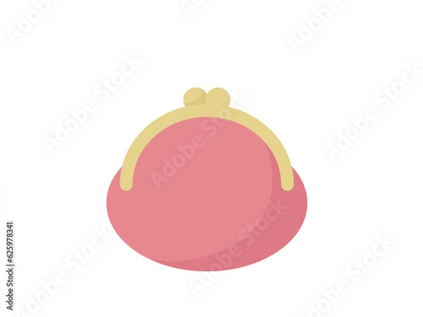 Obraz がま口の財布のイラスト