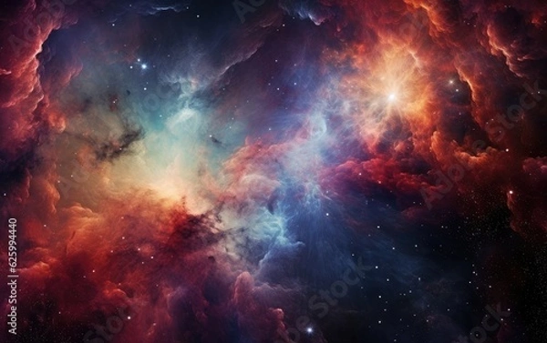 Fototapeta Nebula and stars in space.Cosmos background.