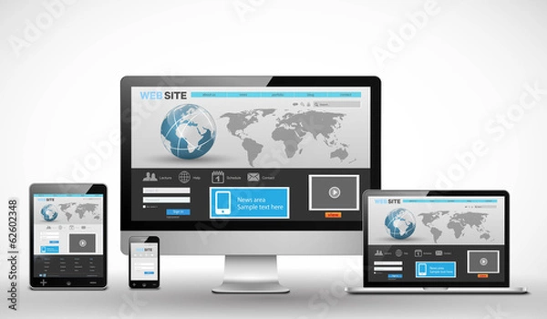 Obraz Wektor, strona internetowa