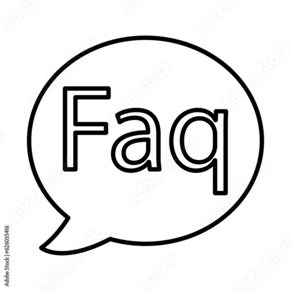 Fototapeta Faq Icon Design