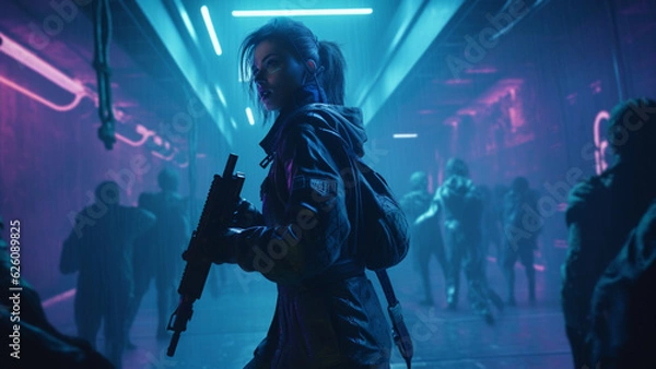 Obraz Cyberpunk apocalypse