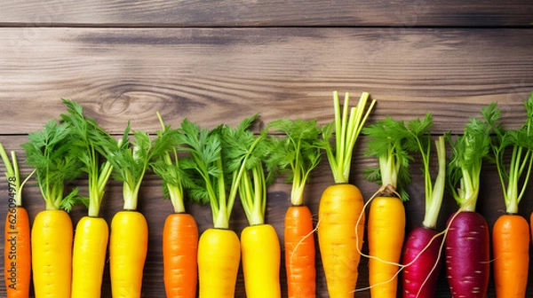 Fototapeta Organic carrots