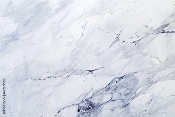 Obraz White marble texture background is a natural polished Carrara marble stone that can be used for abstract home decoration. It is suitable for ceramic wall tiles and floor tiles, enhancing the surface