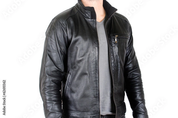 Obraz Man in a leather jacket