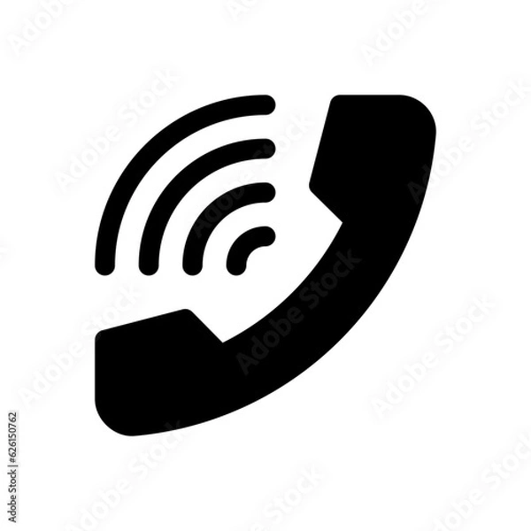 Fototapeta phone call glyph icon