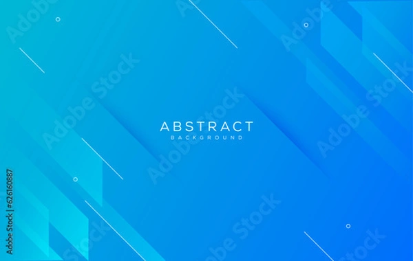 Fototapeta abstract blue background with waves